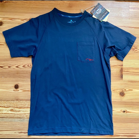 NWT TrueFlies Men’s Blue US Flag T-Shirt w/ Pocket - Picture 1 of 6